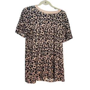 -BNWT women’s large Lucky More leopard print shirt